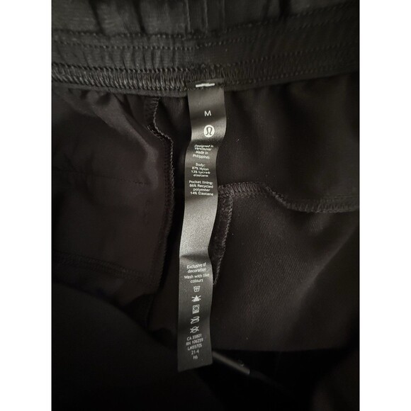 Lululemon Men’s Intent Joggers Black size M Athletic Pocket Drawstring - Picture 9 of 10